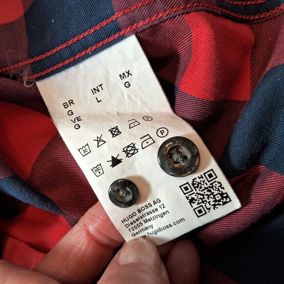 Boss Hugo Boss plaid button up long sleeves shirt - Picture 11 of 11